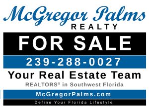 McGregor Palms Realty For Sale Sign